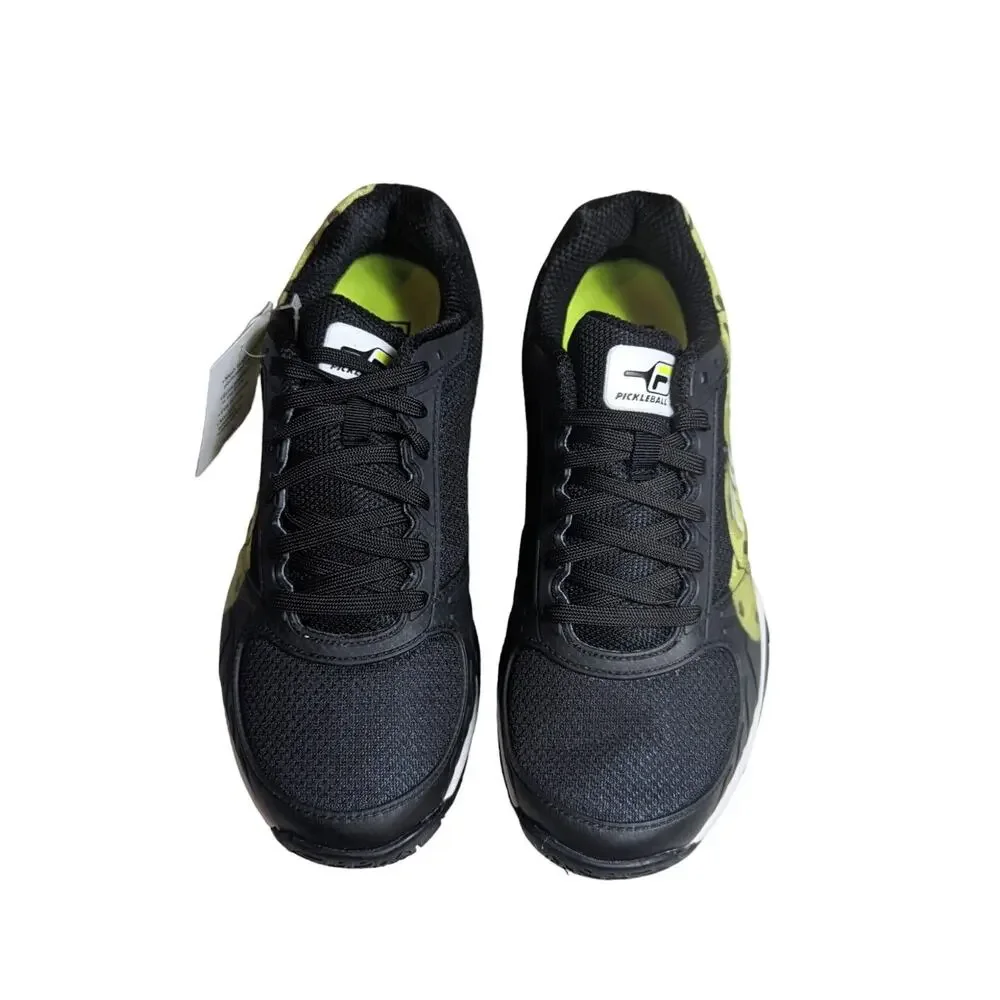 Fila Volley Zone Pickleball Shoes 1PM00596-016 Black/White/Green Mens Size 10